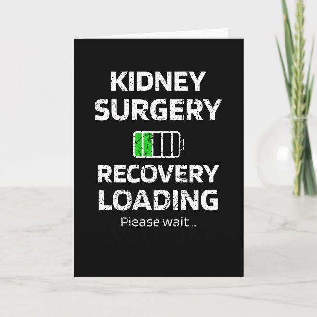 Återställning av njurkirurgi | Kidney Transplant G Kort (Framsida)