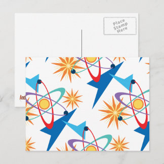 Återställning av omfärgad Mönster i utrymmesåldern Vykort