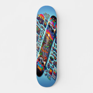 Återställning av spel i Retro Mini Skateboard Bräda 18,5 Cm