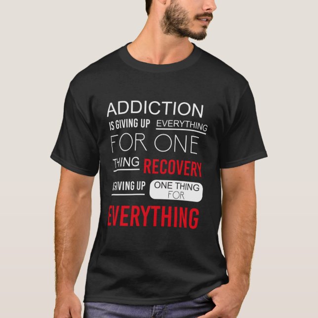 Återställning av tillsägelse firar Recovery Aa ins T Shirt (Framsida)