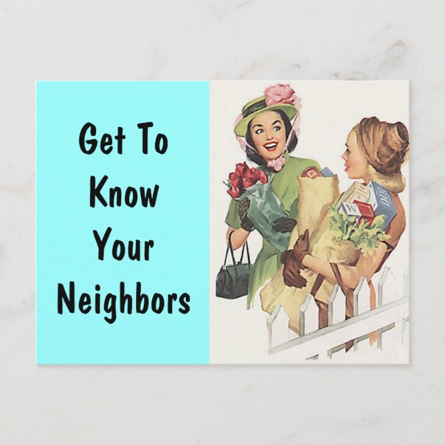 Återställning av vykort i grannskapet Social Block (Framsida)