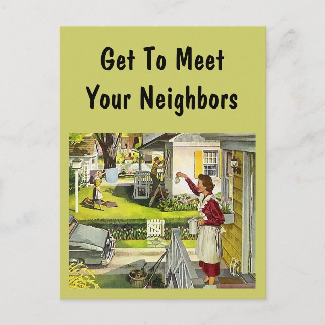 Återställning av vykort i grannskapet Social Block (Framsida)