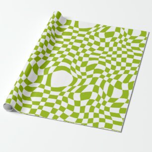 Återställning av Wave Warp Art- med grönt Presentpapper