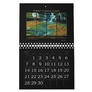 Återställning för slogan för citationstecken f kalender