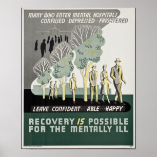 Återställningen är möjligheten för mentalt - poster