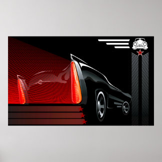 Återställningsdesign för klassiska bilar Poster - 