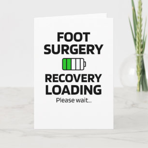 Återställningsgåvor för fotopakurer Broken Foot Kort