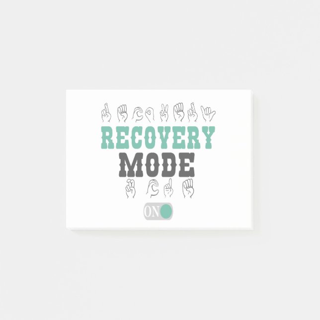 Återställningsläge på Hämta Dövets signaturspråk s Post-it Block (Framsida)