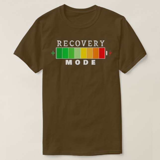 Återställningsläge vid god tid efter återställning t shirt (Design framsida)