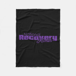 Återställningsmånad - Logotyp för Lila Fleecefilt