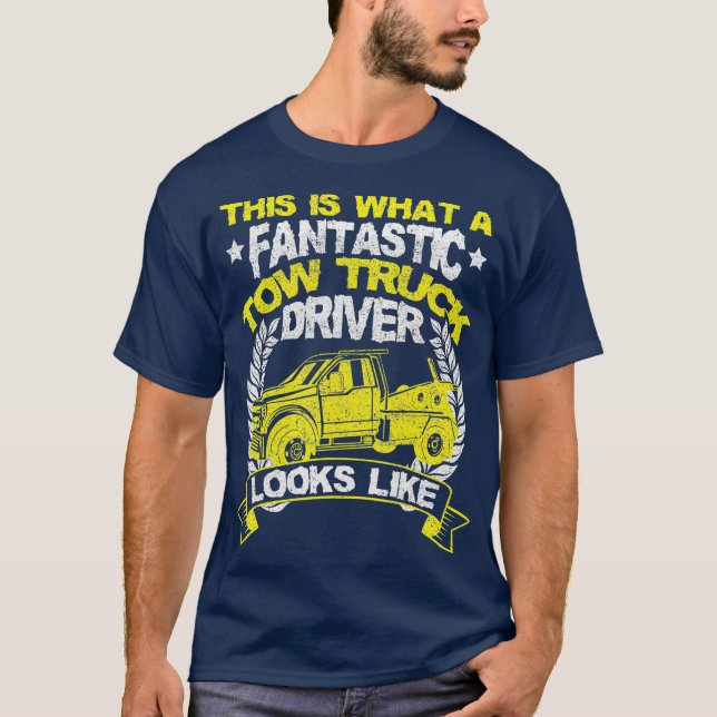 Återställningsmetod för Wrecker-indelning, bogseri T Shirt (Framsida)