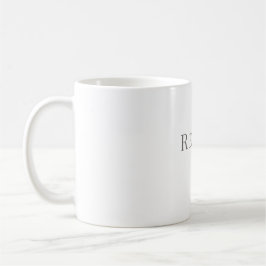 Återställningsmugg – Minimalistisk typografidesign Kaffemugg