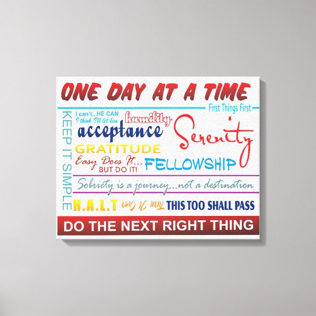 återställningsslogan canvastryck (Framsida)