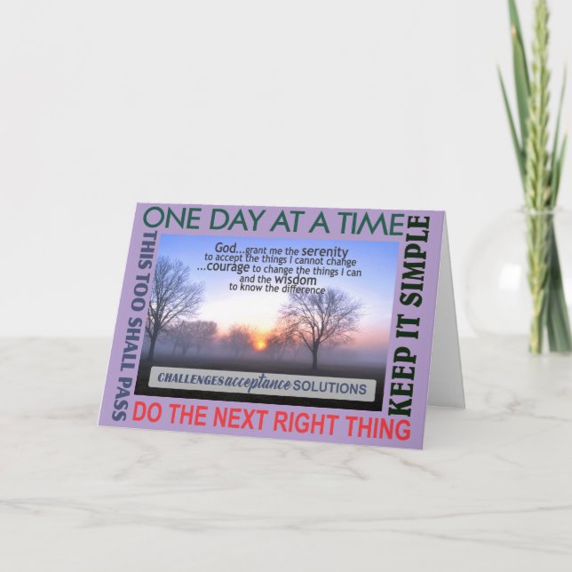 återställningsslogan för visdomskort 25 kort (Framsida)