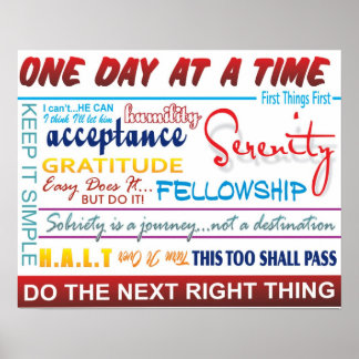 återställningsslogan poster