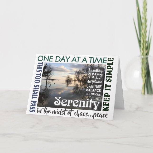 återställningsslogan - serenity Card 25 Kort (Framsida)