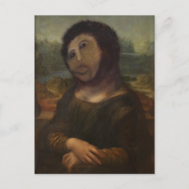återställt Mona Lisa Vykort (Framsida)
