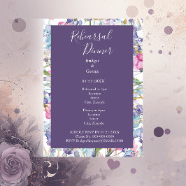 Återstöt av lavendelfärgade vilda blommor inbjudningar