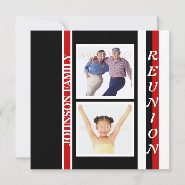 Återträff "avgångsklass" fest inbjudningar (Framsida)