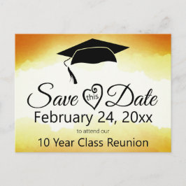 Återträff Mall för Spara Datum i akvarellstil PO Vykort