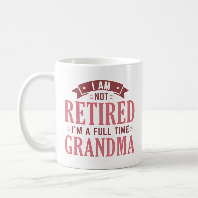 Återtrött Fullt Grandma Kaffemugg (Vänster)