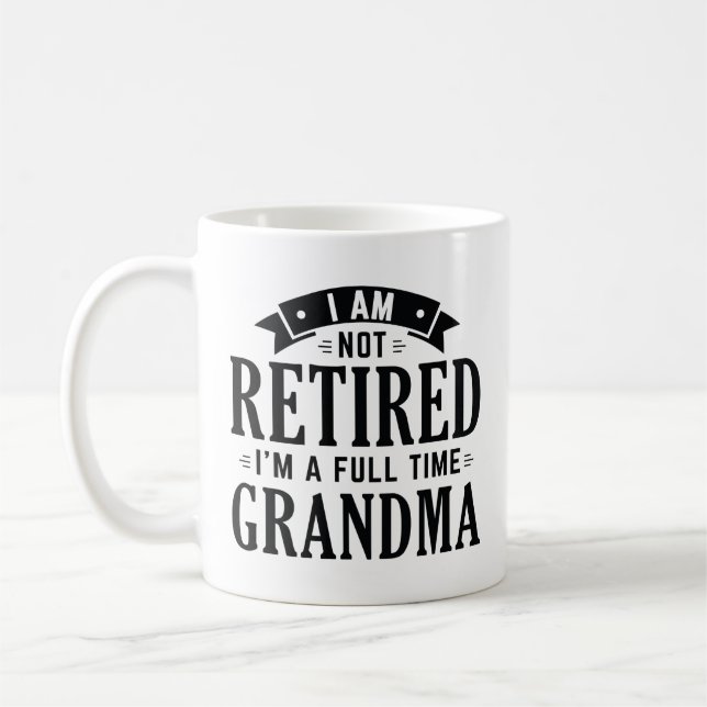Återtrött Fullt Grandma Kaffemugg (Vänster)