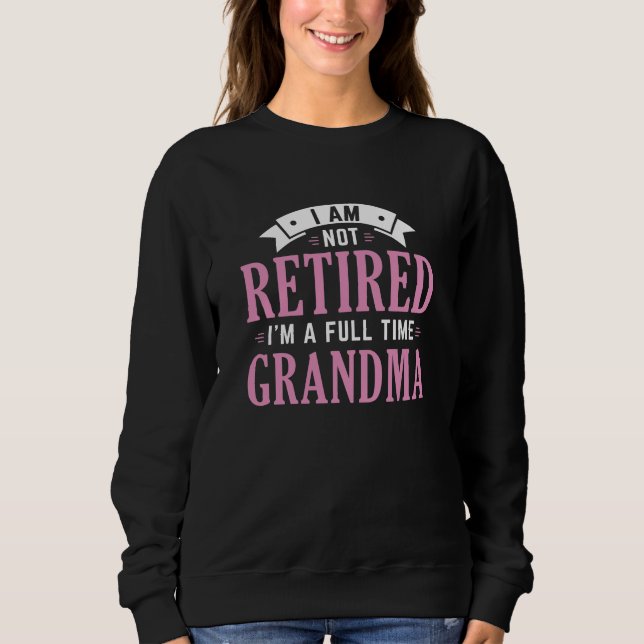 Återtrött Fullt Grandma T Shirt (Framsida)