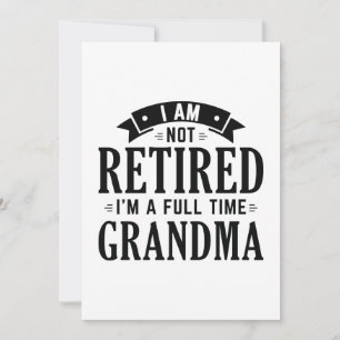 Återtrött Fullt Grandma Tack Kort