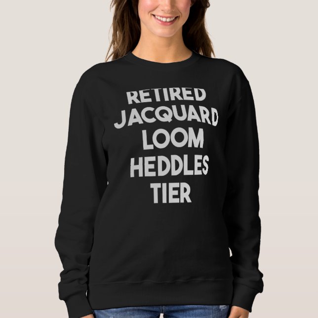 Återtrött Jacquard Loom Heddles Tier T Shirt (Framsida)
