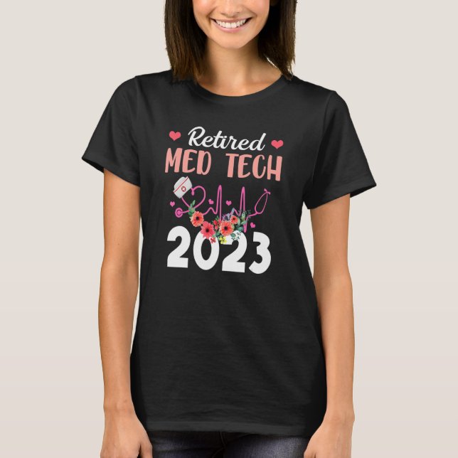 Återtrött Med Tech 2023 Nursing Retrött Nurse 2023 T Shirt (Framsida)