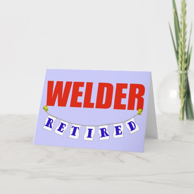 Återtrött Welder Kort (Framsida)