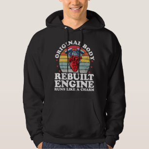 Återuppbyggd Motor Öppen Hjärtkirurgi Återhämtning Hoodie