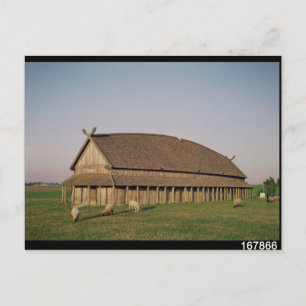 Återuppbyggnad av 100-talets Viking house Vykort