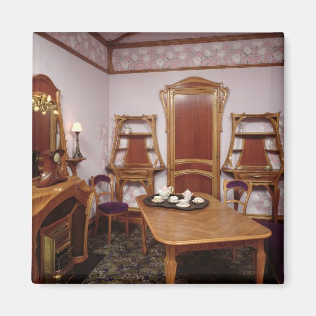 Återuppbyggnad av en salon av Cafe de Paris Magnet (Framsidan)