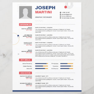 Återuppta abstrakt, CV + Brev