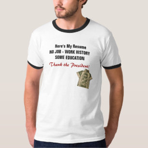 Återuppta T-shirt