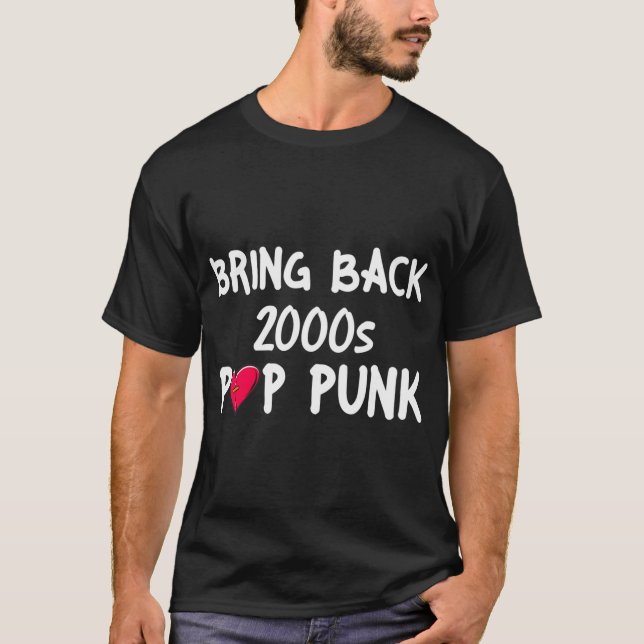 Återuppväck 2000-talets POPPUNK Klassisk T-Shirt (Framsida)
