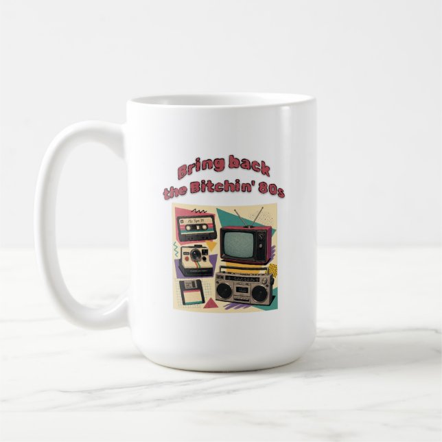 Återuppväck de fantastiska 80-talet - retro kaffemugg (Vänster)