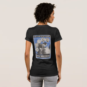 Återutskrift av brittisk krigstid poster. t-shirt