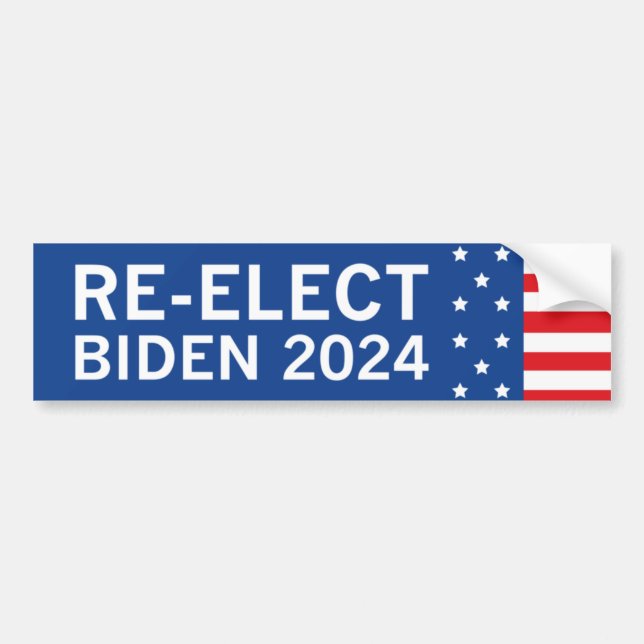 Återval Biden 2024 Bildekal (Framsidan)