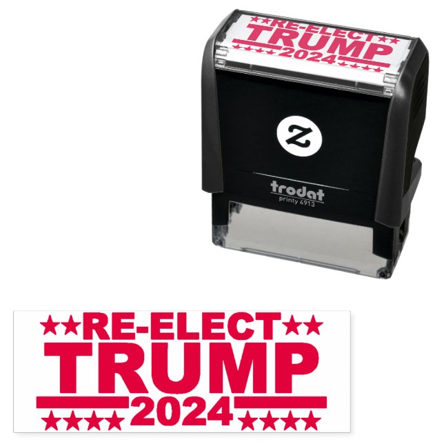 ÅTERVAL DONALD TRUMP 2024 FRIMÄRKE SJÄLVFÄRGANDE STÄMPEL (In Situ)