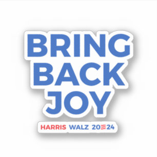 Återvänd glädje - Harris Walz 2024 Klistermärken
