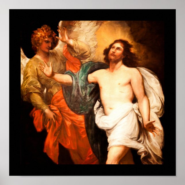 Återvänd Kristus Gazing uppåt Poster (Framsidan)