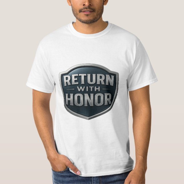 Återvänd med Honor™ LDS Manar, Färg, textilier T Shirt (Framsida)