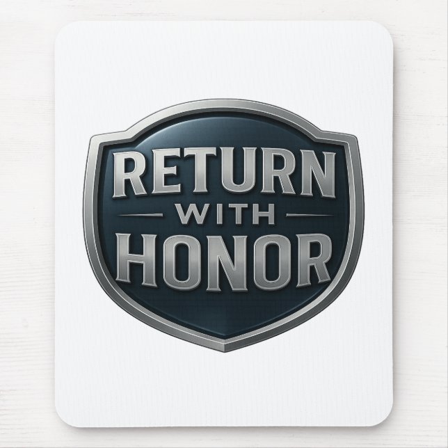 Återvänd med Honor™ LDS-musknapp Musmatta (Framsidan)