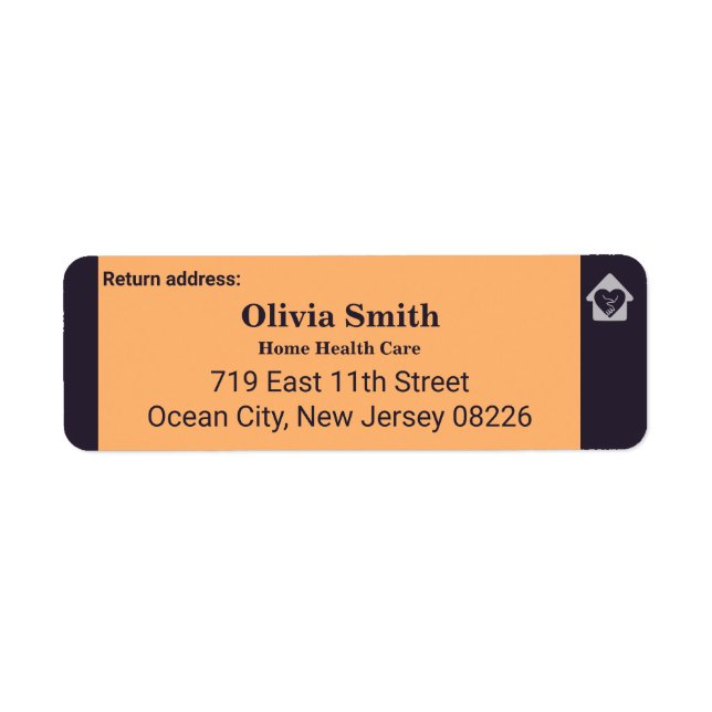 Återvändandeetikett för äldre Anpassningsbar Adres Returadress Etikett (Framsidan)