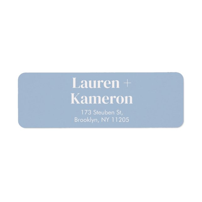 Återvändandeetikett för elegant - lägsta moderna B Returadress Etikett (Framsidan)