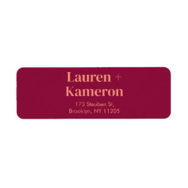 Återvändandeetikett för elegant - lägsta moderna B Returadress Etikett