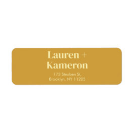 Återvändandeetikett för elegant - lägsta moderna B Returadress Etikett