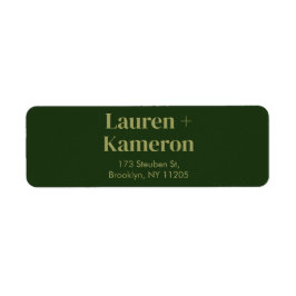 Återvändandeetikett för elegant - lägsta moderna B Returadress Etikett